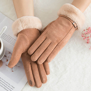 Double Thick Plush Winter Gloves