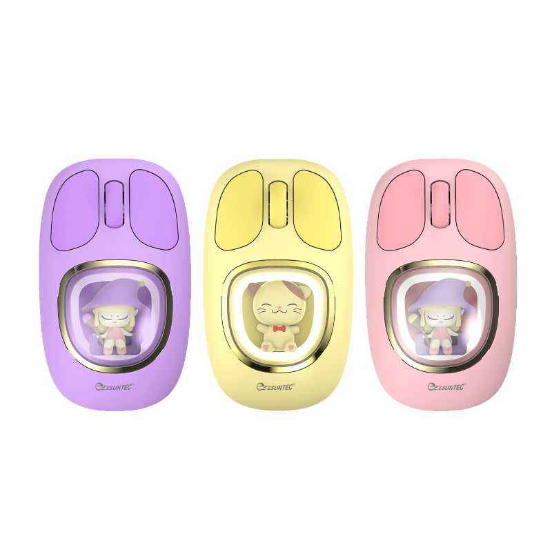 GlowPaw Wireless Mouse – Cute LED Breathing Light Rechargeable Type-C Mouse