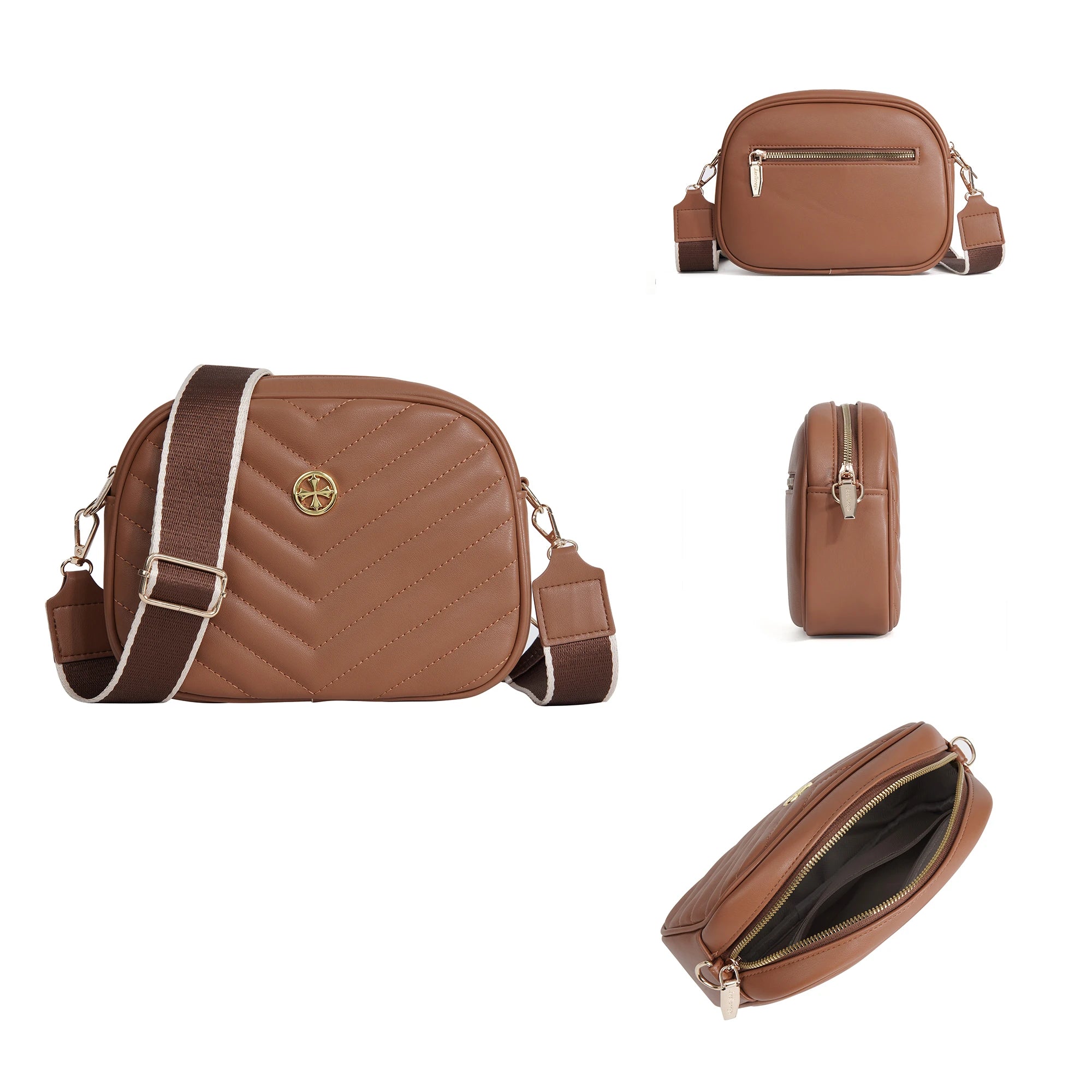 Baellerry Women's Cross-Body Zipper Shoulder Bag Large Capacity