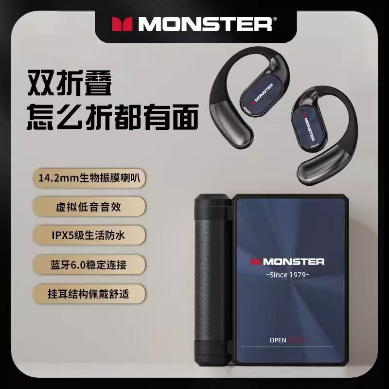 Monster OpenAC530 Double-Folding Open-Ear Wireless Earphones