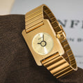 Elegant Square Quartz Watch  Stainless Steel Luxury Wristwatch