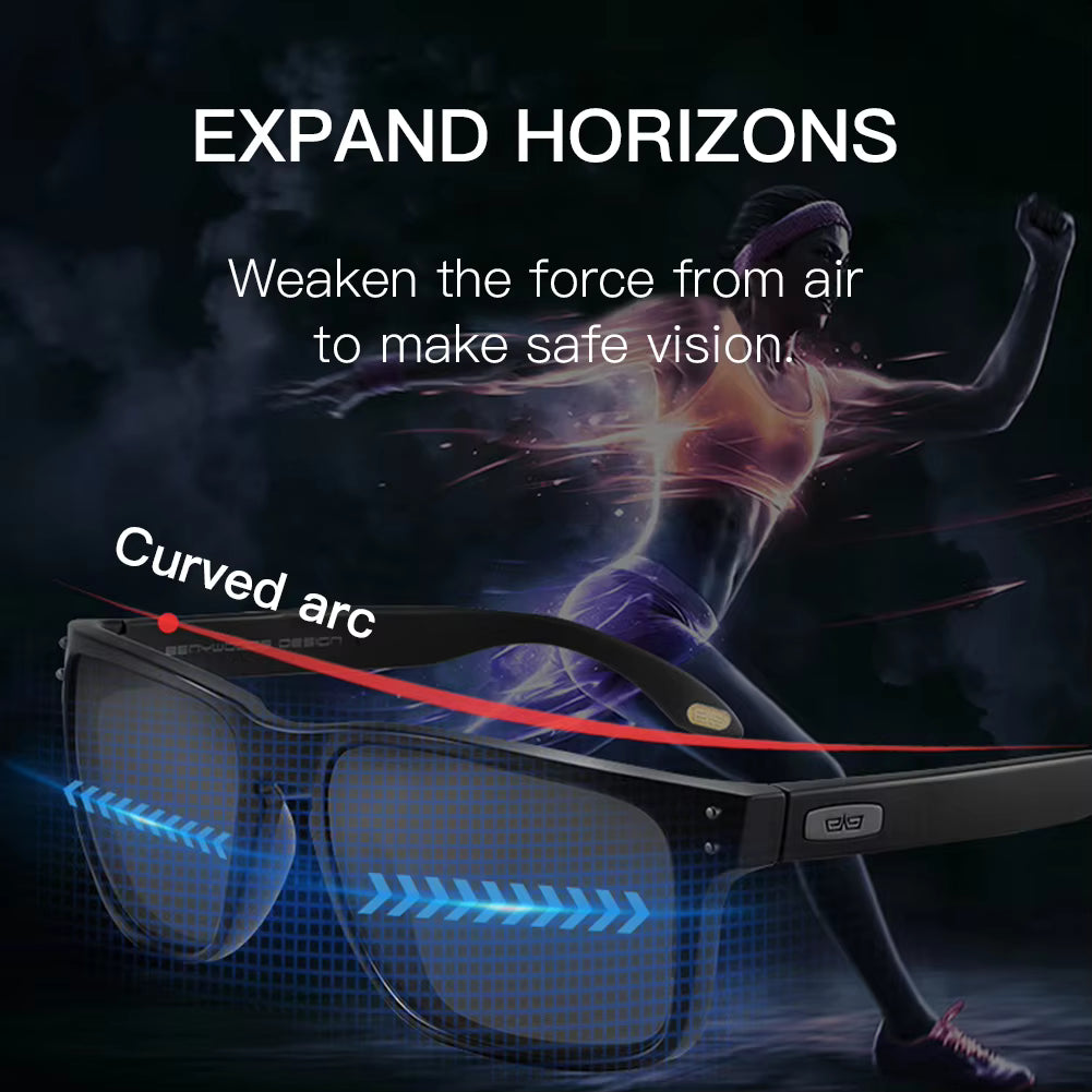 CAPONI PolarVision Sunglasses – Photochromic Square TR Frame Driving Shades