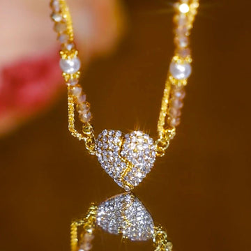 Love Heart Diamond Necklace