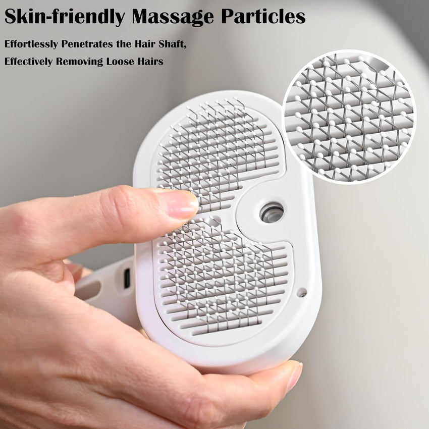 5-in-1 Pet Vaporizer Brush – Steaming Spray Comb for Cat & Dog Hair Removal