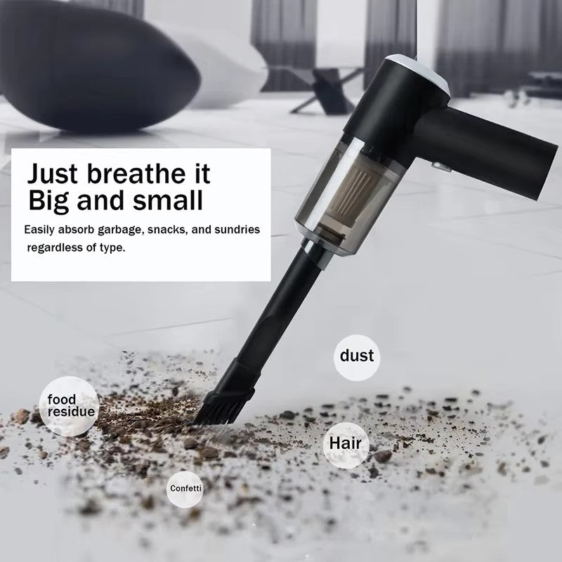 Super High-Power Wireless Car Vacuum Cleaner – Portable & Handheld