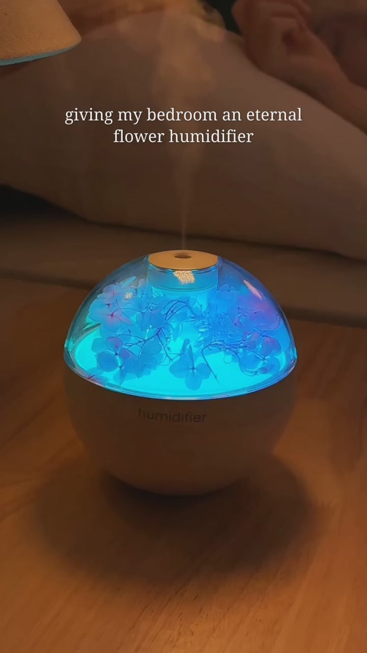 FloraMist USB Aroma Diffuser – Mini Humidifier with Night Light