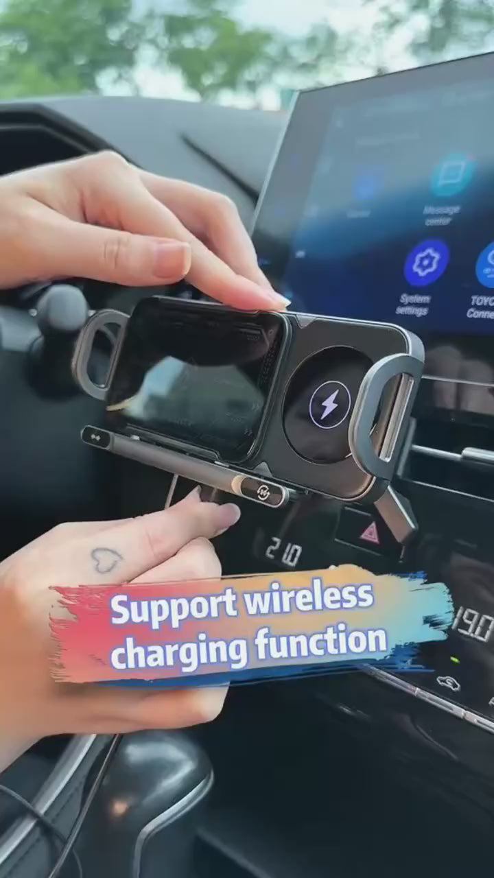 MagCharge Pro Car Mount – 15W Magnetic Wireless Charger Holder