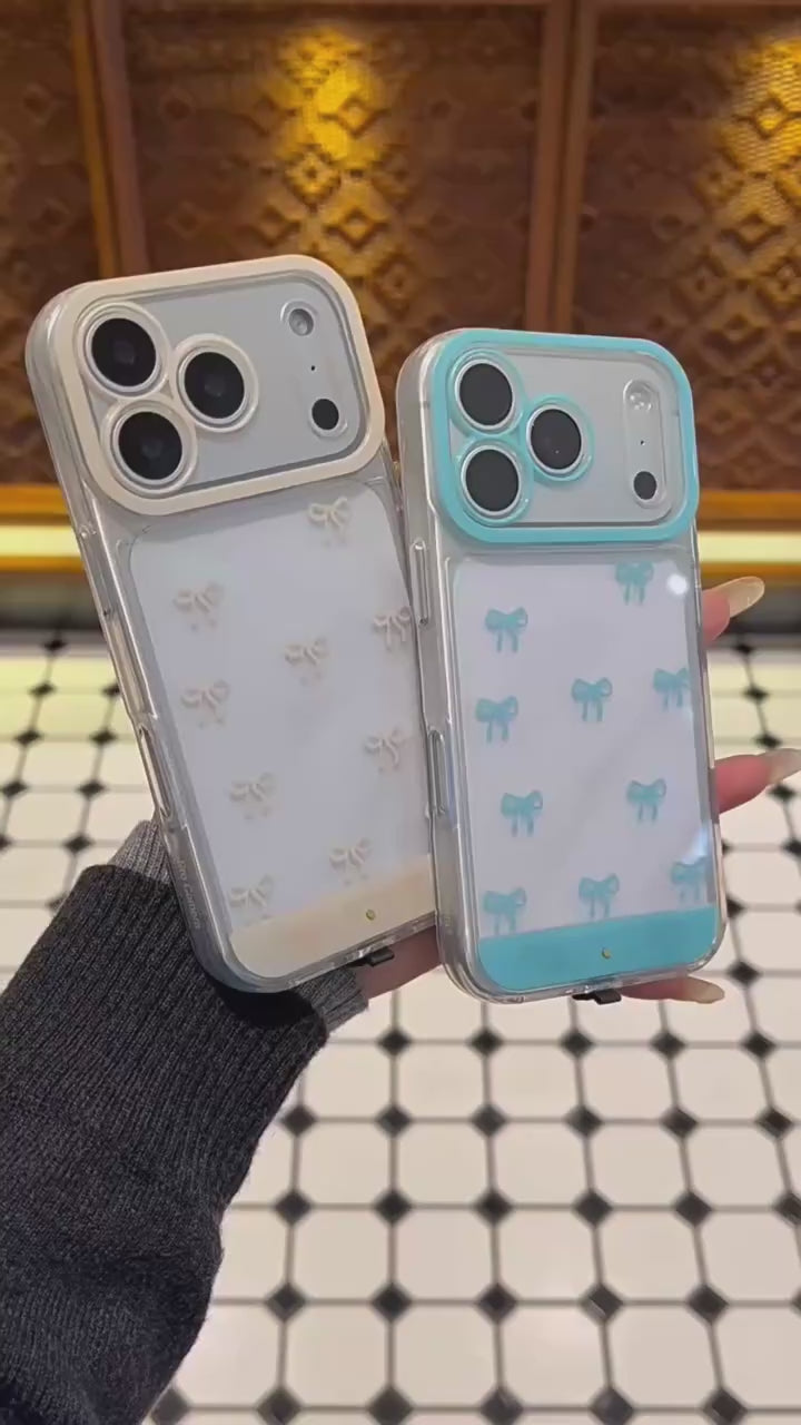 GlowBow Sound Reactive Case – Flashing Bowknot Shockproof Cover for iPhone