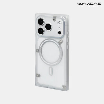 Matte Semi-Transparent Magnetic Square Case for iPhone