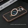 360 Degree Rotatable Invisible Magnetic Holder Hot Sale Translucent Matte Armour Phone Case For iPhone 15 16 14 13 Pro Max