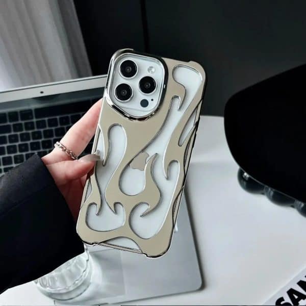 3D Flame Pattern Slim Shockproof Phone Case for iPhone | PC657