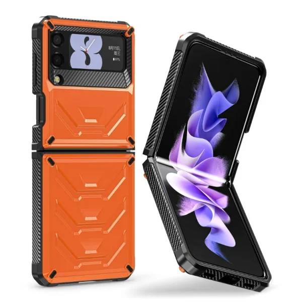 4 Zflip 3 ZFlip Case Cover Luxury Armor TPU Mobile Phone Case For Samsung Galaxy