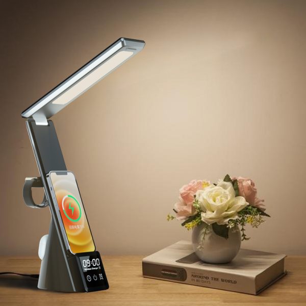 6 in 1Table Lamp Wireless Charger Creative Folding Eye Protection Multifunctional Wireless Charging Bracket