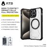 ATB Factory Shockproof Clear Back Cover 3D Transparent Magnetic Case for iPhone 16 15 14 13 12 Pro Max Phone Case