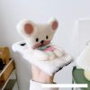 Cute Plush Phone Case For samsung zflip3 4 Autumn And Winter Shockproof Full phone Case stand holder Cover