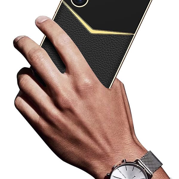 Electroplated PU leather Mobile Phone Case Phone Cover for Samsung S23 s24 S25 ultra phone case
