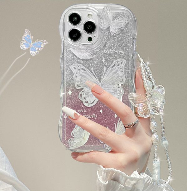 Factory Price Wholesale Bling Mobile Phone Butterfly Luxury For Case IPhone 15 Pro Max