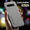 For Samsung Galaxy S10 S9 S8 Plus S10e Back Cover Etui Coque Luxury Sheepskin Shockproof Wholesale Leather Phone Case Supplier