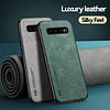 For Samsung Galaxy S10 S9 S8 Plus S10e Back Cover Etui Coque Luxury Sheepskin Shockproof Wholesale Leather Phone Case Supplier