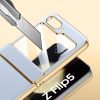 For Samsung Z Flip5 Phone Case For Samsung ZFlip4 3 Electroplated Leather Protective Case Hinge Case Film Integrated Phone Cover