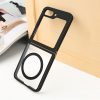 For Samsung Zflip 4 5 6 Back Covers Transparent Rubber Shockproof Magnetic Wireless Charging for Galaxy Z Flip 6 Case