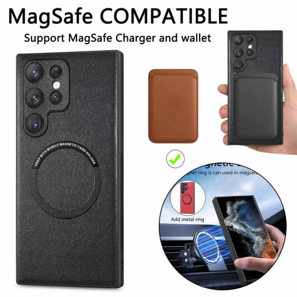 Lightweight Shockproof Anti-Scratch Protective Magnetic Phone Case Cover For Samsung Galaxy S24 Ultra S24 Plus