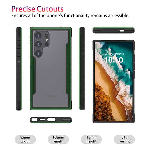 Luxury Anti-fall Phone Case Cover For Samsung Galaxy S24 Ultra Hard PC Back Case For Samsung Case S23 S22 S21
