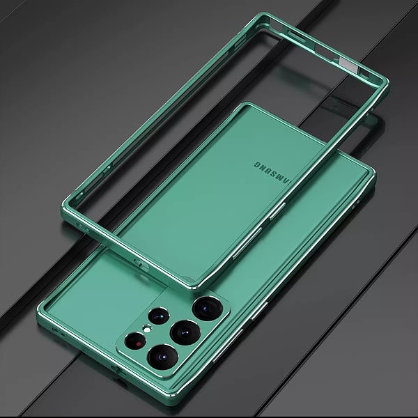 Luxury Metal cover For Samsung Galaxy S22 Ultra Aluminum Phone Case Bumper With Camera Lens Protector