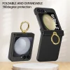 New designs silicone flexible display anti-shock and anti-drop phone case for samsung zflip5 case with hinge