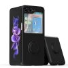 New Style For Samsung Zflip5 Folding Screen Phone Case One Finger Ring Silicone Protective Case