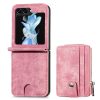 Suitable for samsung zflip6 case 2 in 1 one-piece removable card case ZFlip3/4/5 folding Phone case