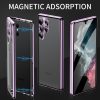 Wholesale Popular Phone Cover For Samsung Galaxy S23 Ultra 5G HD Full Cover Magnetic Metal Tempered Glass Mobile Phone Case