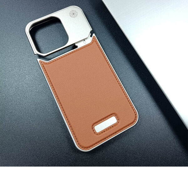 Aluminum Alloy Magnetic Phone Case For iPhone 14 Metal Phone Case Aromatherapy Leather Phone Cover For iPhones 15 Pro Max