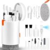 Earbud Brush Cleaning Spray for Phone 20-in-1 Electronic Device Clean Tool for Camera PC Monitor TV Tablet Car Screens