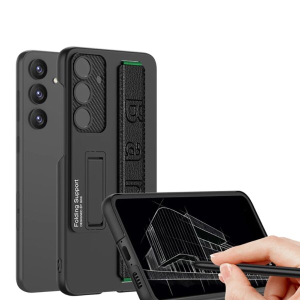 GKK hot-selling Ultra-thin Phone Case For Samsung s24 s24ultra wholesale price with kickstand and wristband