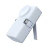 High Capacity Built-in Dual Plug Portable Mini Capsule Wireless Power Bank With Holder