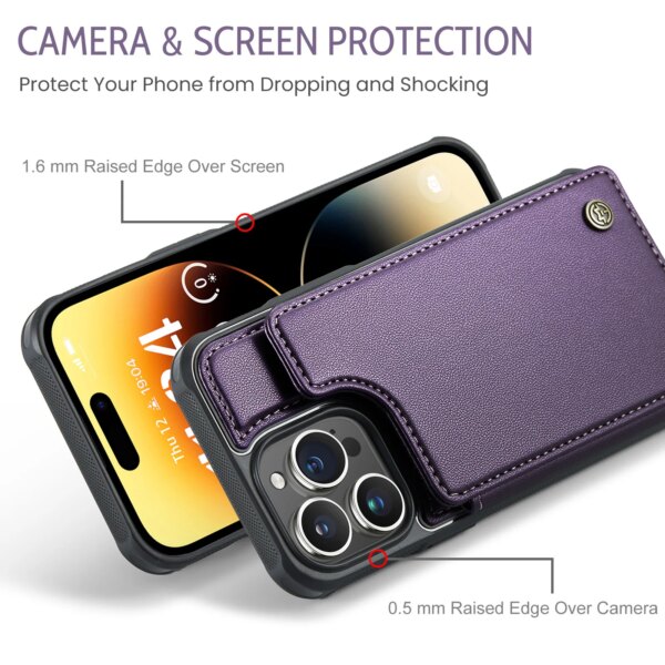 Leather wallet bag TPU Mobile Back Cover For Iphone