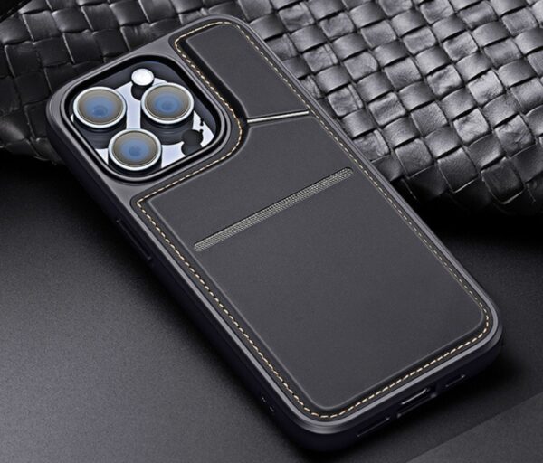 Luxury Blocking Magnetic PU Leather Flip Stand Card Pocket Wallet Phone Case for iPhone 15 Pro Max mobile phone case