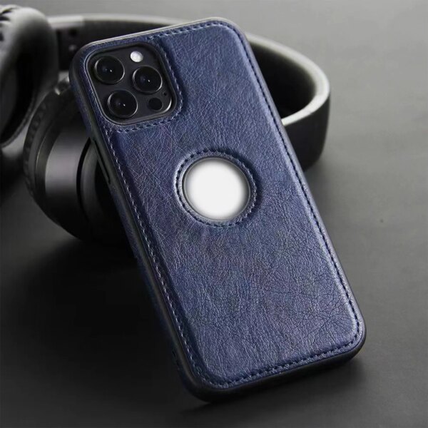 Retro Litchi Leather Luxury Phone Case for iPhone