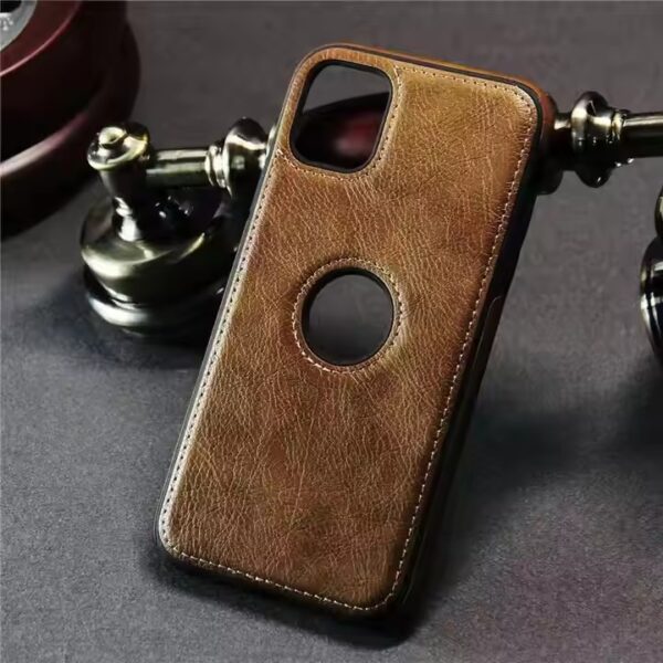 Retro Litchi Leather Luxury Phone Case for iPhone