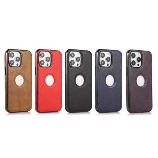 Retro Litchi Leather Luxury Phone Case for iPhone