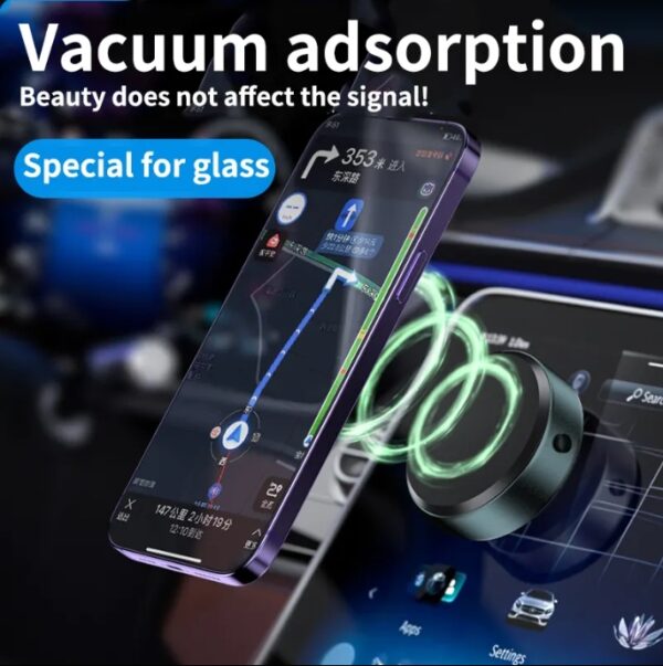 Universal Mobile Phone Stand Holder Vacuum Suction Zinc Alloy Abs Magnetic Phone Car Bracket