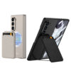 Wireless Charging PU Leather Hard PC with Screen Protector Card Bag Phone Cover for Samsung Galaxy Z Fold 6 5 4 3