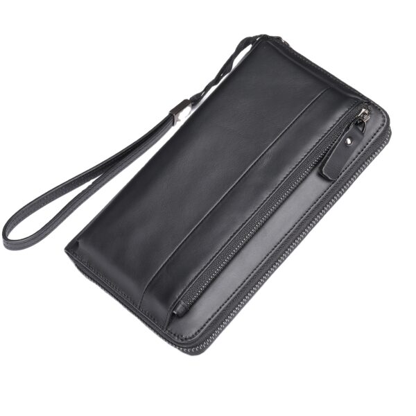 2024 new leather men's clutch bag men's large-capacity multifunctional men's wallet