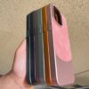 AilesTecca Luxury custom logo design phone back cover for iphone case PU leather hard PC shockproof phone case for iphone 16