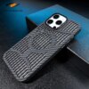Business Carbon Fiber Heat Dissipation Case For iPhone 15 14 13 12 Pro Max Plus Hollow Magnetic PC Matte Ultra Thin Cover