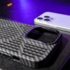 Business Carbon Fiber Heat Dissipation Case For iPhone 15 14 13 12 Pro Max Plus Hollow Magnetic PC Matte Ultra Thin Cover