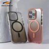 Corrugated Pattern Magnetic Wireless Charge Case For iPhone 16 ProMax 16 plus 16 pro Non-slip Bumper Matte Cover