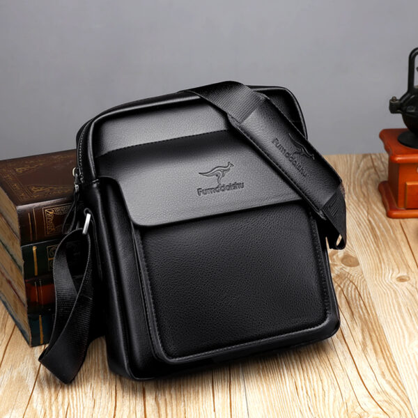 Custom Logo Wholesale High Quality PU Leather Shoulder Bag Fashion Casual Trendy Small Men's Bag