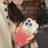 Dazzling Color Feather Gradient Phone Case Cover for IPhone 11 12 13 14 15 Pro Max Shockproof Cases